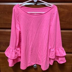 Kids Lilly Pulitzer Ruffle Shirt. Size L (8-10)